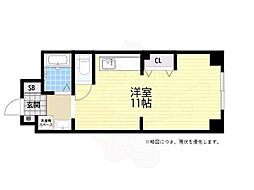 メゾンドセイゲツ ワンルームの間取図画像
