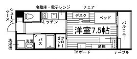 Laugh Tale（ラフテル）  ｜ 熊本県熊本市中央区黒髪３丁目14（賃貸アパート1K・2階・23.86㎡） その2