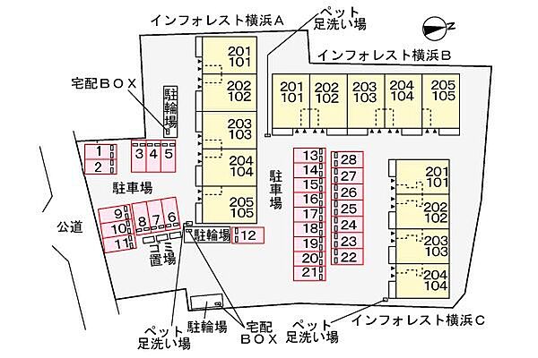 インフォレスト横浜Ｂ棟 102｜神奈川県横浜市瀬谷区東野(賃貸アパート2LDK・1階・52.67㎡)の写真 その21