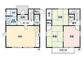 飯野ハイツI（14号） 14 ｜ 香川県丸亀市飯野町東二（賃貸一戸建3LDK・1階・67.90㎡） その2