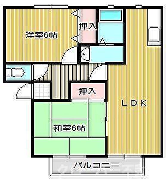 コンフォート田村 201｜香川県丸亀市田村町(賃貸アパート2LDK・2階・52.66㎡)の写真 その2