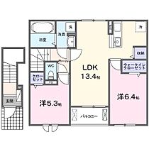 ヴィラージュ柞原　II 203 ｜ 香川県丸亀市柞原町729番地（賃貸アパート2LDK・2階・59.16㎡） その2