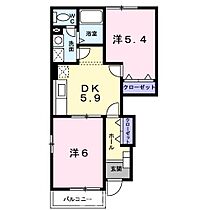 ポム・ド・テールＡ 101 ｜ 香川県丸亀市城南町5番地15（賃貸アパート2K・1階・42.77㎡） その2