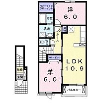 ネオリリーＢ 202 ｜ 香川県観音寺市柞田町甲1284番地1（賃貸アパート2LDK・2階・57.21㎡） その2