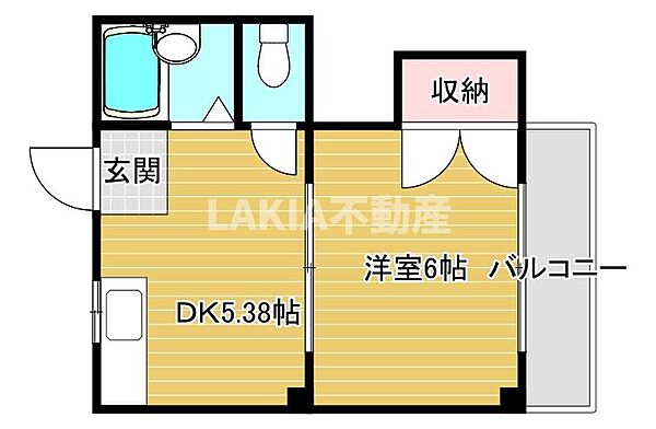 サン内代 ｜大阪府大阪市都島区内代町2丁目(賃貸マンション1DK・3階・24.36㎡)の写真 その2