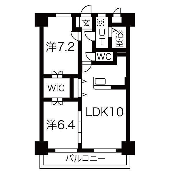 サンフォレストＭＷ 602｜静岡県裾野市富沢(賃貸マンション2LDK・6階・63.00㎡)の写真 その2