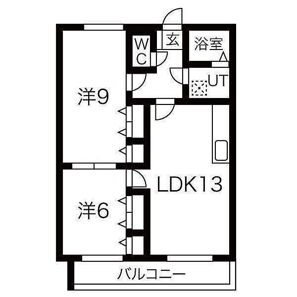 千寿パレス 202｜静岡県沼津市大岡(賃貸マンション2LDK・2階・60.30㎡)の写真 その2