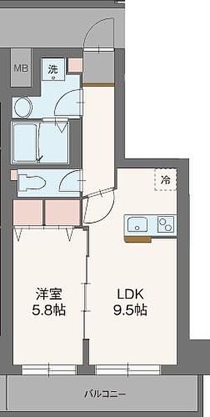 セルビシオ 803｜静岡県沼津市大手町 3丁目(賃貸マンション1LDK・8階・40.00㎡)の写真 その2