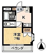 ベルメゾン神明 207 ｜ 静岡県沼津市東熊堂460-4（賃貸マンション1K・2階・22.50㎡） その2