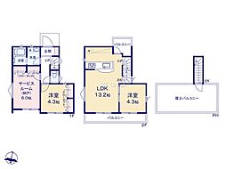 福生市福生　新築未入居戸建　全1棟
