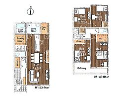 西多摩郡瑞穂町箱根ヶ崎第2　新築戸建　全2棟　1号棟