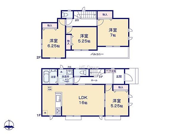 間取りを拡大表示