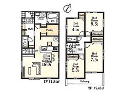 八王子市館町第20 新築戸建 全4棟 1号棟