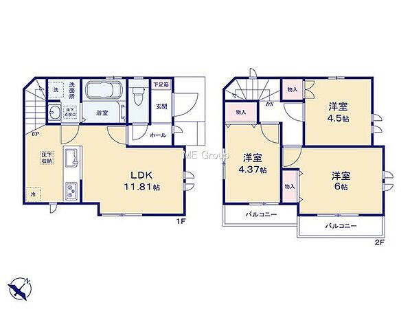 間取りを拡大表示