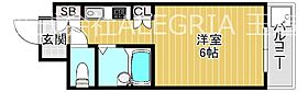 大阪府大阪市東成区玉津１丁目（賃貸マンション1R・6階・16.00㎡） その2