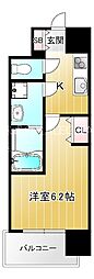 エスリード大阪城EAST 1Kの間取図画像