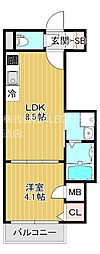 NEOSION 1LDKの間取図画像