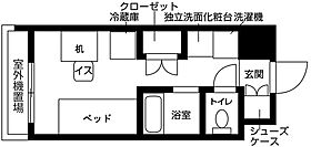 レジディア九大学研都市 317 ｜ 福岡県福岡市西区西都１丁目11-28（賃貸マンション1R・3階・17.15㎡） その2