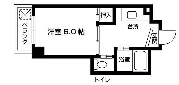 第2ハイム広田 105｜福岡県福岡市城南区片江４丁目(賃貸マンション1K・1階・21.82㎡)の写真 その2