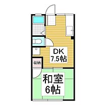 メゾン伊東A  ｜ 長野県諏訪市大字中洲（賃貸アパート1DK・1階・39.60㎡） その2