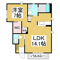 ピアストーン　A  ｜ 長野県茅野市豊平（賃貸アパート1LDK・1階・50.71㎡） その2