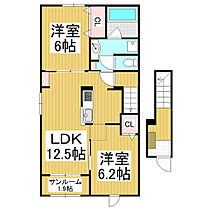 ロジュマン　ココティエII  ｜ 長野県諏訪市大字湖南（賃貸アパート2LDK・2階・62.70㎡） その2