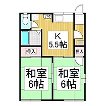 長野県茅野市中大塩（賃貸アパート2K・2階・42.57㎡） その2