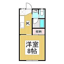 コーポ清水  ｜ 長野県諏訪市清水2丁目（賃貸アパート1K・2階・25.92㎡） その2