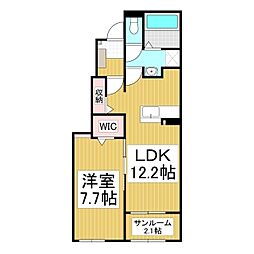間取図画像 1LDK