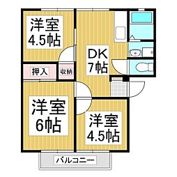 間取図画像 3DK