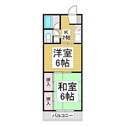 チェリーハイツ・M&Y 2Kの間取図画像