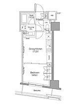 ザ・パークハビオ日本橋小伝馬町 402 ｜ 東京都中央区日本橋大伝馬町8-6（賃貸マンション1DK・4階・30.00㎡） その2