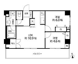 DuoStage白金高輪  ｜ 東京都港区白金1丁目（賃貸マンション2LDK・9階・50.69㎡） その2