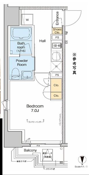 プラウドフラット森下IV 704｜東京都江東区新大橋2丁目(賃貸マンション1K・7階・25.04㎡)の写真 その2