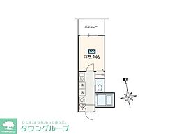 TOIVE新小岩 3階1Kの間取り