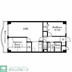 ペルシェール西葛西 2LDKの間取図画像