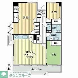 小松川チェリーガーデン2号棟 3LDKの間取図画像