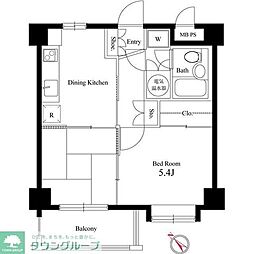 つくば5号館 2DKの間取図画像