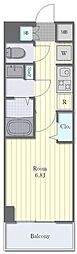 グランカーサ行徳 1Kの間取図画像