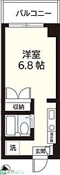 ドエル西船 ワンルームの間取図画像