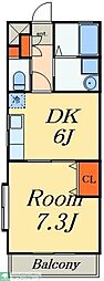 リリコーノ 1DKの間取図画像