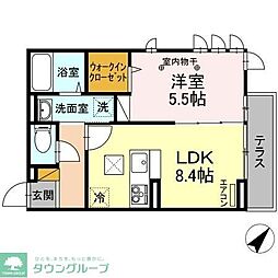 ソラーレ 1LDKの間取図画像