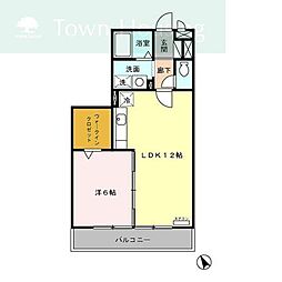 アベニューサイド本郷 1LDKの間取図画像