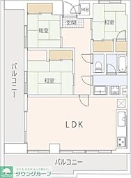 ナンカイ7 3LDKの間取図画像