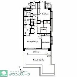 LEO拾八番館 3LDKの間取図画像