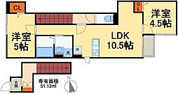 RIVAGE 2LDKの間取図画像