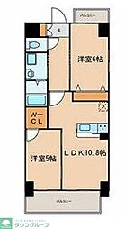 アルファード 2LDKの間取図画像