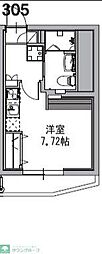 市川市香取2丁目マンション ワンルームの間取図画像