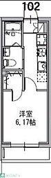 市川市香取2丁目マンション 1Kの間取図画像