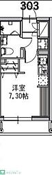 市川市香取2丁目マンション 1Kの間取図画像